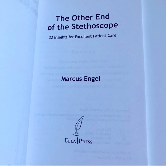 NEW Book THE OTHER END OF THE STETHOSCOPE by Marcus Engel Autographed - Picture 3 of 15
